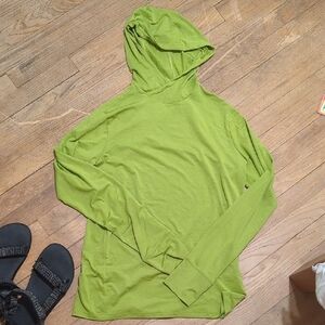 Green REI Men's Hooded Sun Shirt